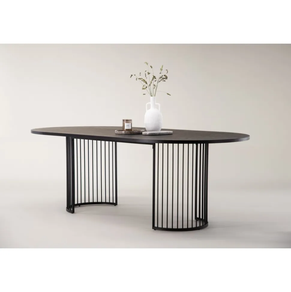 Matbord 220 x 110 cm - Svart