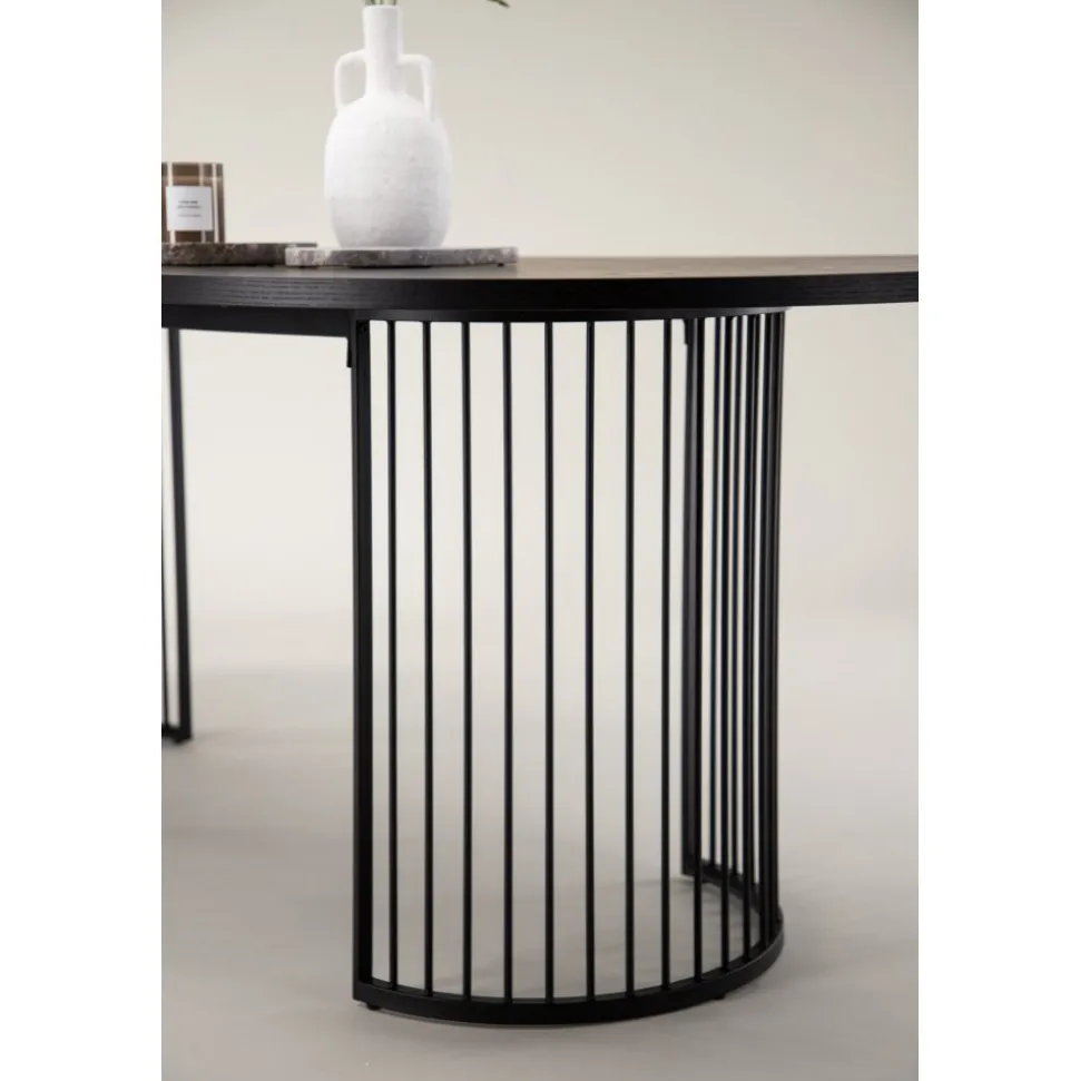 Matbord 220 x 110 cm - Svart