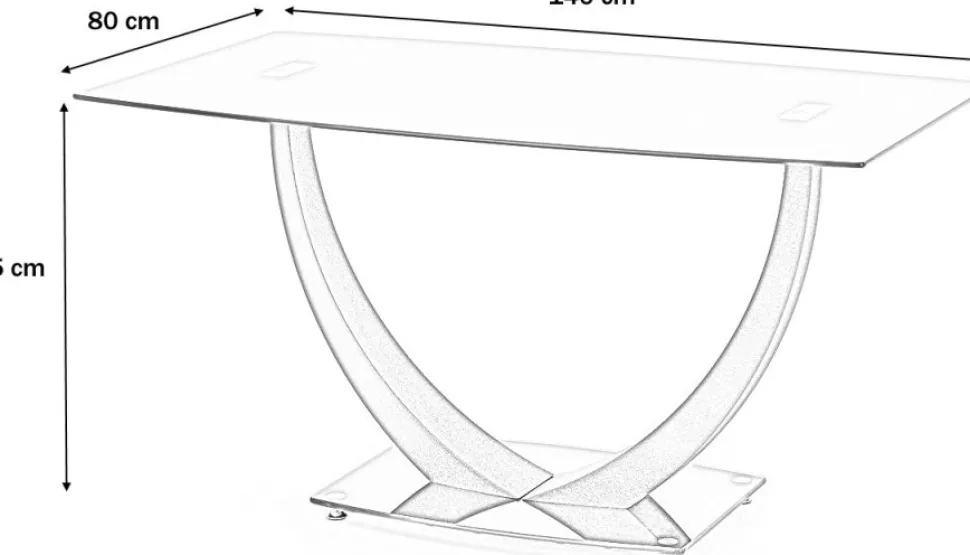 Matbord 140 x 80 cm svart glas + Fläckborttagare för möbler