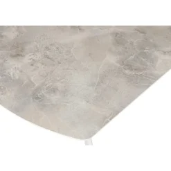 Matbord beige sten faner 180 x 80 cm