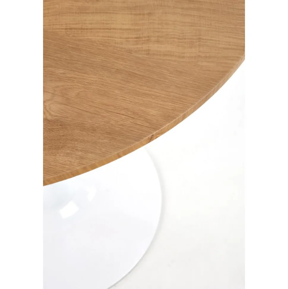 Matbord ek/vit Ø80 cm - Sumner + Möbeltassar