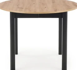 Matbord förlängningsbart 102-142 cm ek/svart