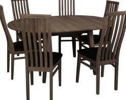 Matbord förlängningsbart 110-160x110 cm brunoljad ek + Textilrengöring för möbler