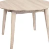 Matbord Genova förlängningsbart Ø110-160x110 cm whitewash oak