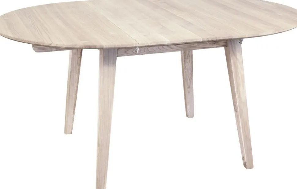 Matbord Genova förlängningsbart Ø110-160x110 cm whitewash oak