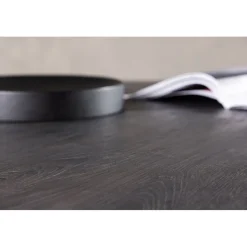 Matbord Lanzo Ø120 cm - Bord i mocca + Fläckborttagare för möbler