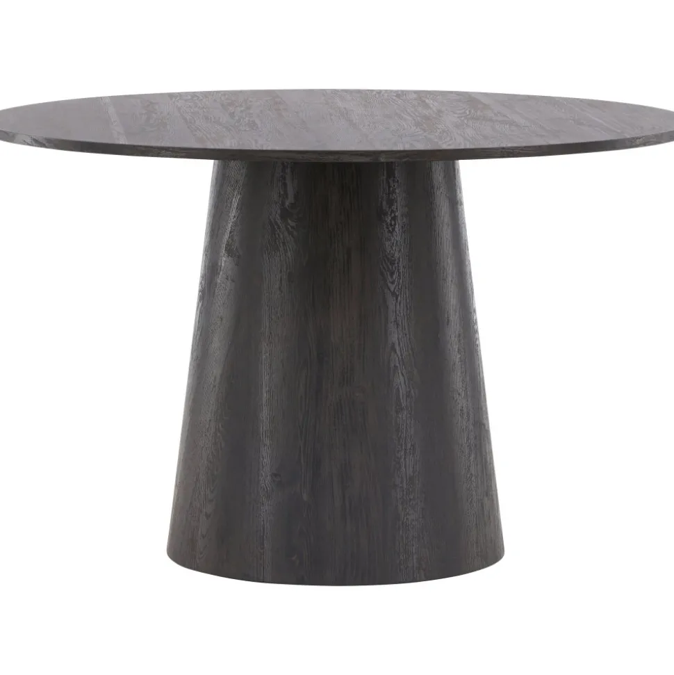 Matbord Lanzo Ø120 cm - Bord i mocca + Möbeltassar