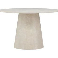 Matbord Lanzo Ø120 cm marmor beige