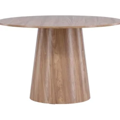 Matbord Lanzo - Natur Ø120 cm + Möbeltassar