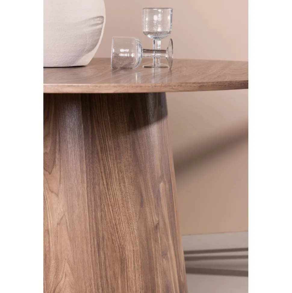 Matbord Lanzo - Natur Ø120 cm + Textilrengöring för möbler