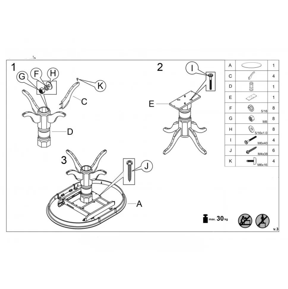 Matbord med butterfly skiva 90-124 cm vit - Dana + Möbeltassar