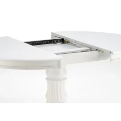 Matbord med butterfly skiva 90-124 cm vit - Dana + Fläckborttagare för möbler