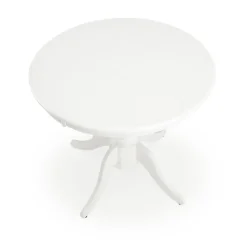 Matbord med butterfly skiva 90-124 cm vit - Dana + Fläckborttagare för möbler