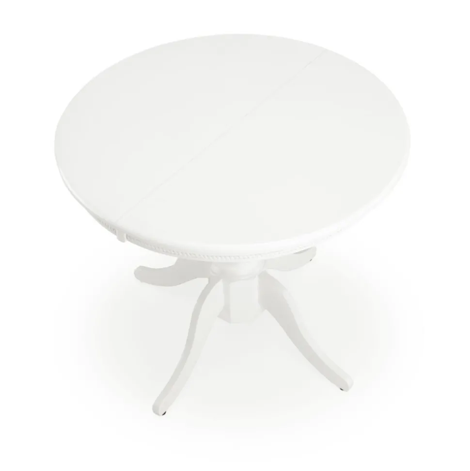 Matbord med butterfly skiva 90-124 cm vit - Dana