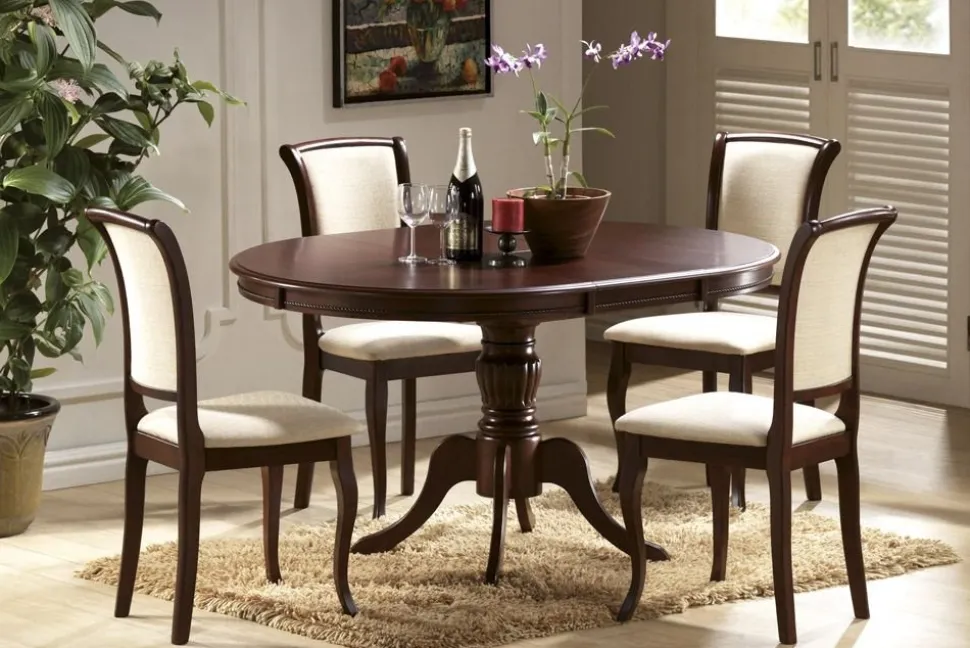 Matbord mörk valnöt förlängningsbart - Mozart