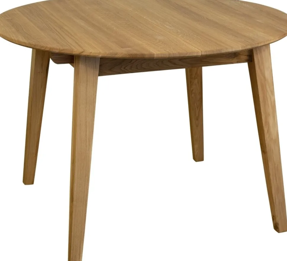 Matbord Oljad ek Ø110-160 cm - Genova + Textilrengöring för möbler