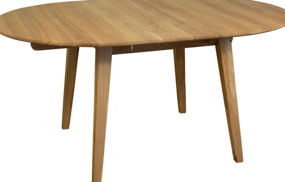 Matbord Oljad ek Ø110-160 cm - Genova + Textilrengöring för möbler