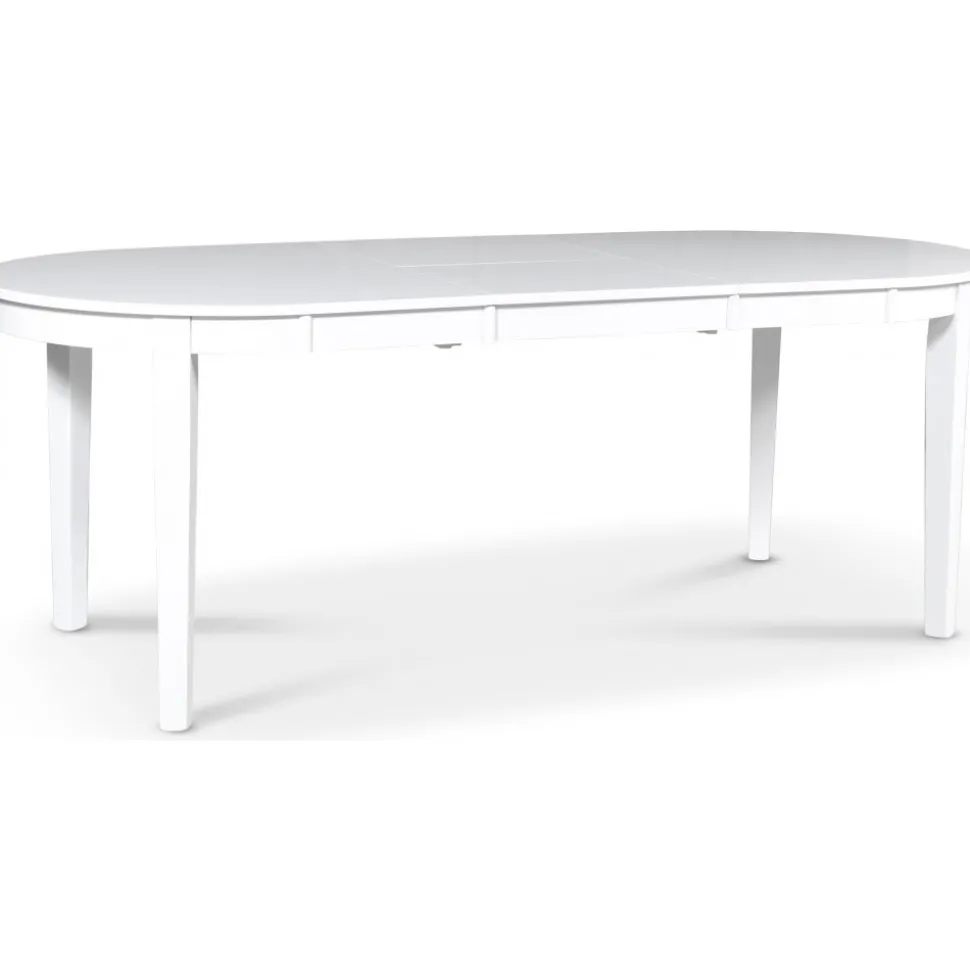 Matbord ovalt förlängningsbart 160/210 cm - Gåsö + Möbeltassar