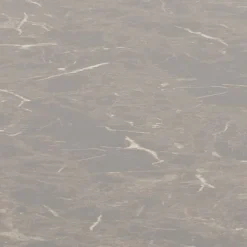 Matbord runt Ø110 cm brun marmorfaner med svarta ben