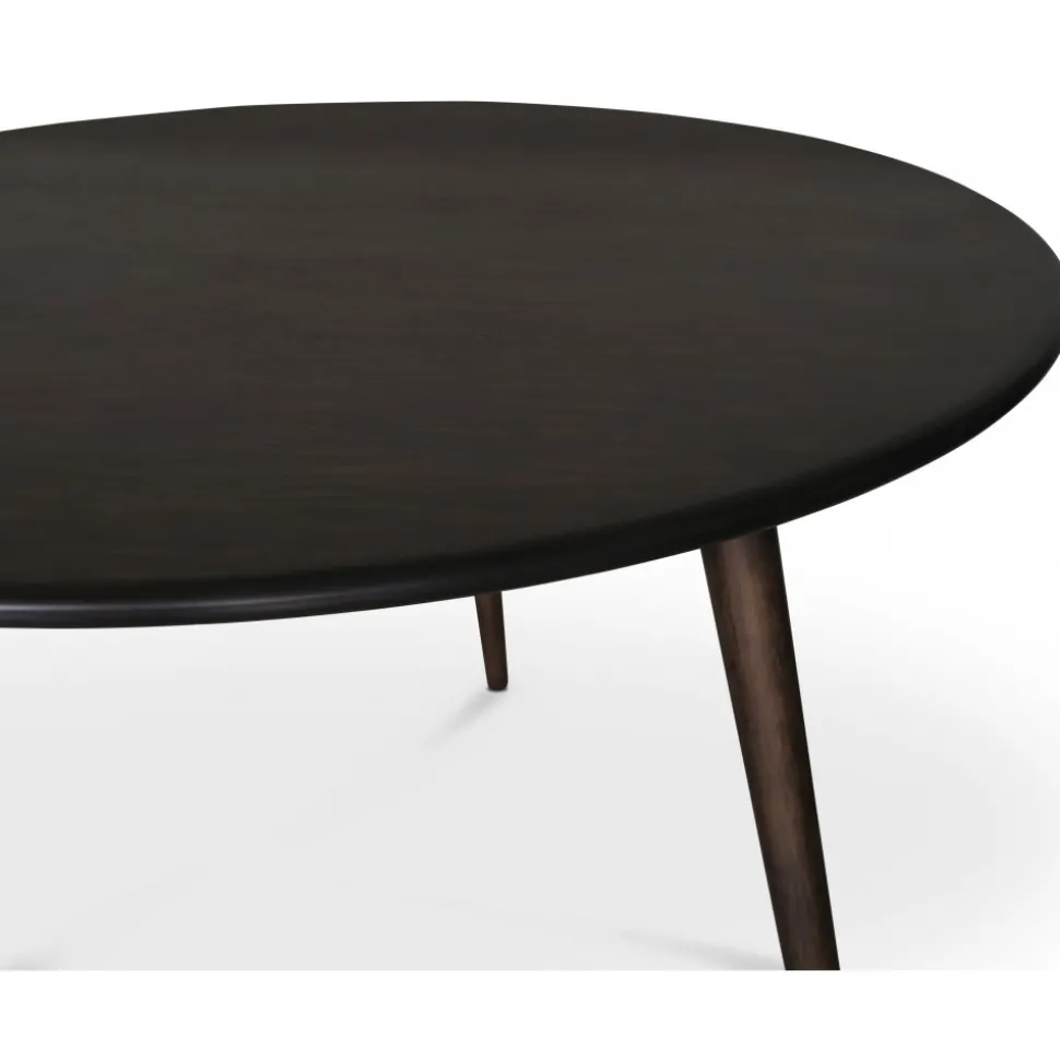 Matbord runt brunoljad ek Ø130 cm - Omni