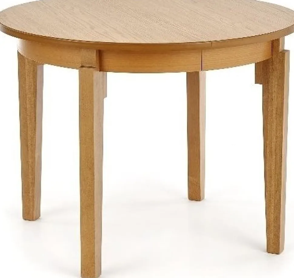 Matbord runt i ek förlängningsbart Ø100-200 cm