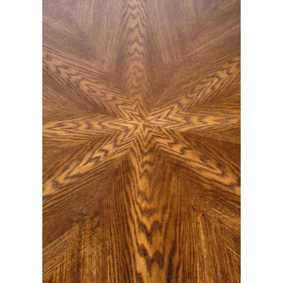 Matbord runt valnöt - svart 100 cm - Towson