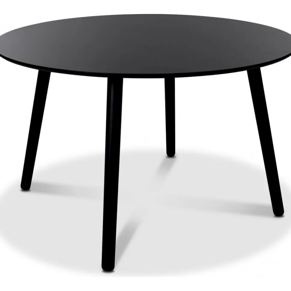 Matbord svart Ø120 cm - Rosvik + Möbeltassar