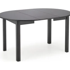 Matbord svart förlängningsbart 102-142 cm