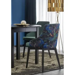 Matbord svart förlängningsbart 102-142 cm