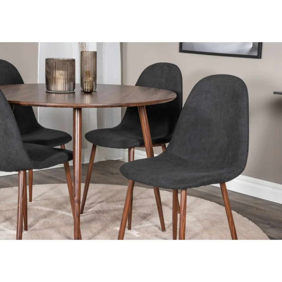 Matbord valnöt Ø100 cm - Plaza