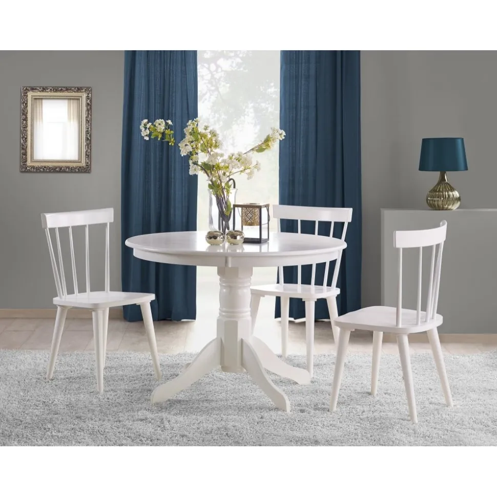 Matbord vitt 106 cm i diameter