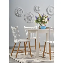 Matbord vitt förlängningsbart 102-142 cm + Textilrengöring för möbler