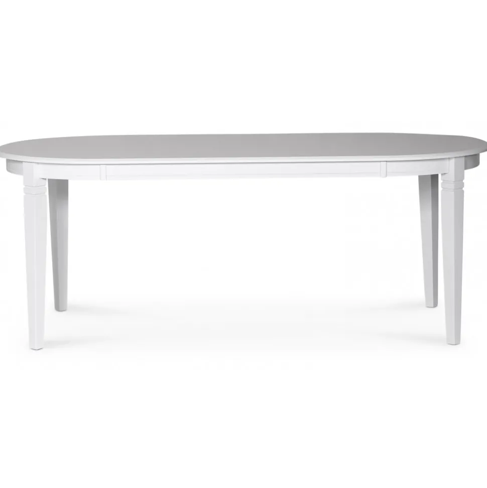 Matbord vitt 200x95 cm - Sandhamn + Möbeltassar