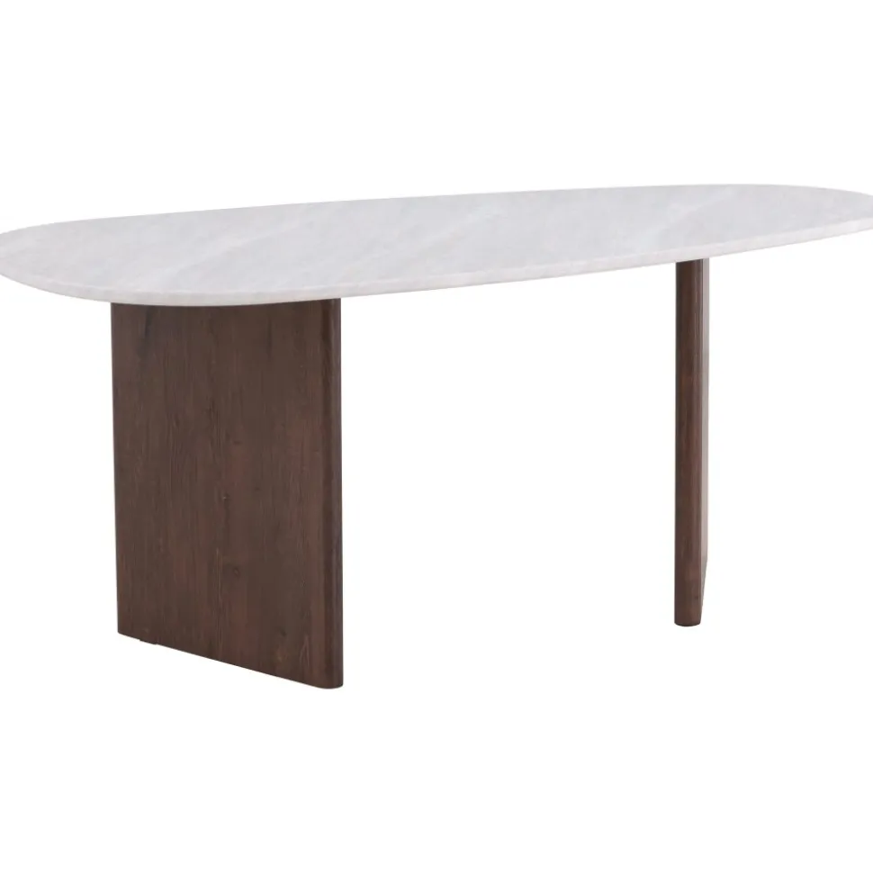 Matbord 180x90 cm Brunt / ljusgrå Grönvik + Textilrengöring för möbler