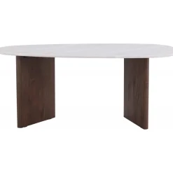 Matbord 180x90 cm Brunt / ljusgrå Grönvik + Möbeltassar