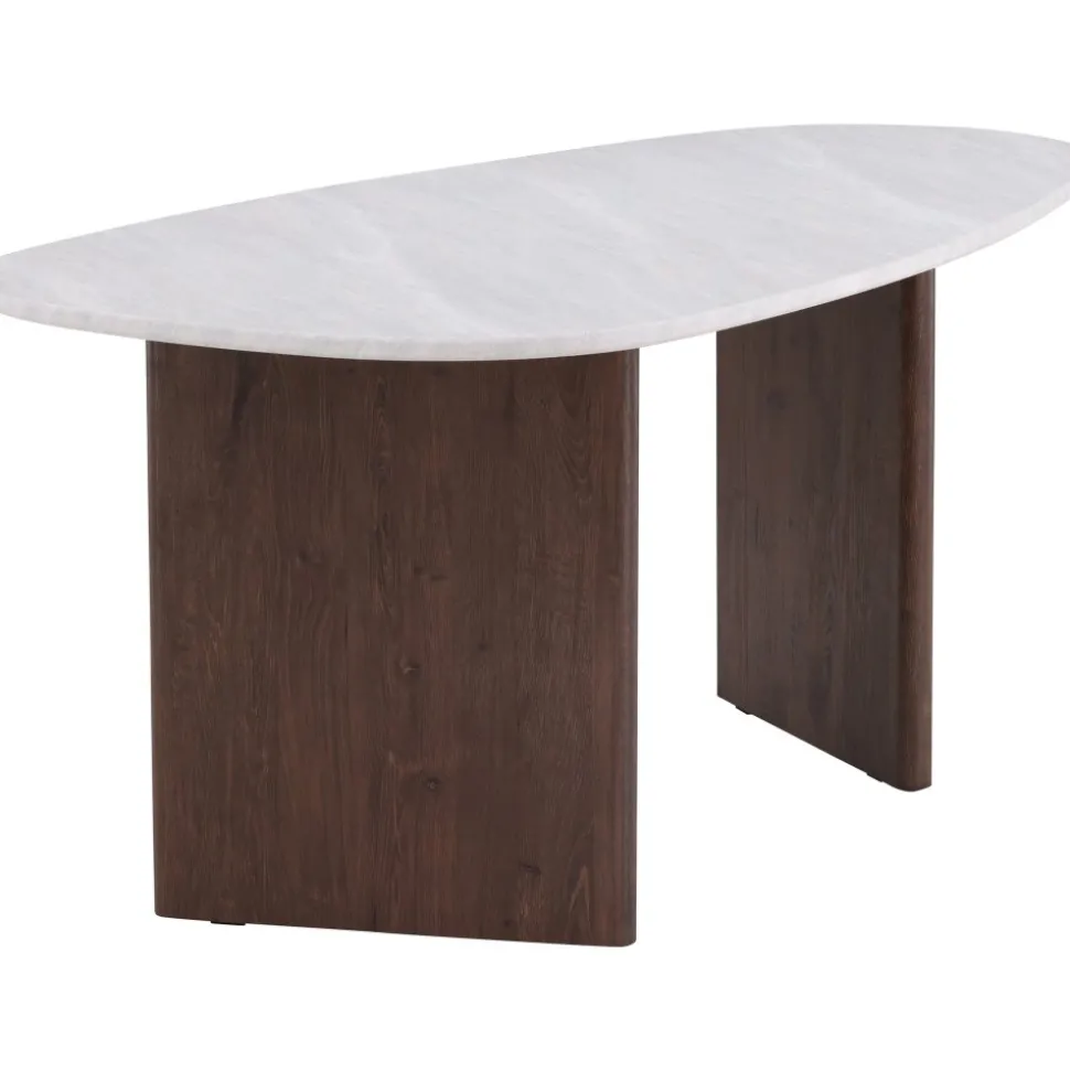 Matbord 180x90 cm Brunt / ljusgrå Grönvik + Möbeltassar