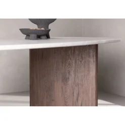 Matbord 180x90 cm Brunt / ljusgrå Grönvik + Möbeltassar