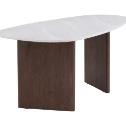 Matbord 180x90 cm Brunt / ljusgrå Grönvik