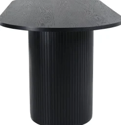 Matbord 200x90 cm svartbetsat - Bianca