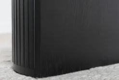 Matbord 200x90 cm svartbetsat - Bianca