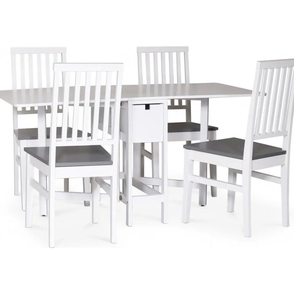 Matgrupp - Klaffbord med 4 stolar stolar Fårö