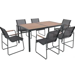 Matgrupp; 6 stolar med bord - Lagun