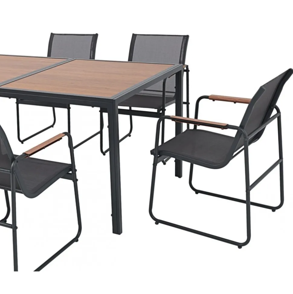 Matgrupp; 6 stolar med bord - Lagun