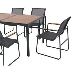 Matgrupp; 6 stolar med bord - Lagun + Rengöringsmedel för utemöbler