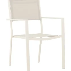 Matgrupp; 6 stolar och matbord 205 x 90 cm beige - Copacabana