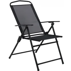 Matgrupp; bord med 6 st positionsstolar och parasoll + Textilskydd för utemöbler