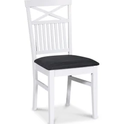 Matgrupp; bord 180x90 cm - Vit / oljad ek med 6 st stolar - Fårö