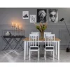 Matgrupp: Bord 140x90 cm med 4 stolar - Gåsö + 4.00 x Stolsdyna