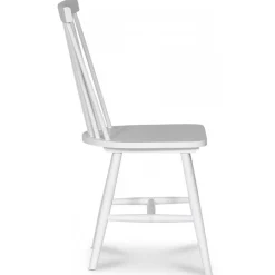 Matgrupp: Dalarös runt matbord vit / oljad ek inklusive 4 st Karl pinnstolar + 3.00 x Möbeltassar