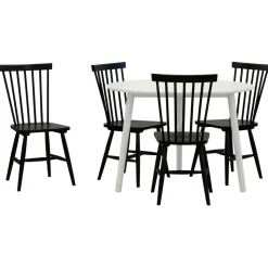 Matgrupp: Day matbord - vit + 4 st Karl pinnstol - svart